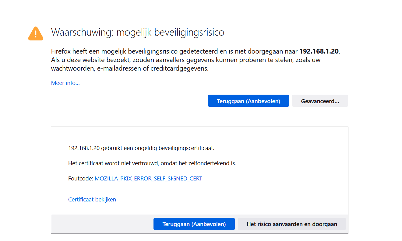 SSL/TLS error in Dutch Firefox