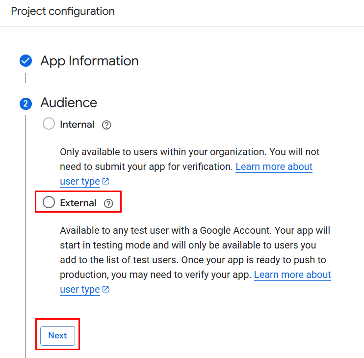 Is the app internal of external